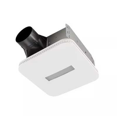 Easy to Install 80 CFM Bathroom Exhaust Fan with LED Clean Cover, ENERGY STAR