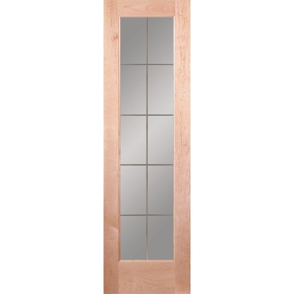 32 in. x 80 in. 15 Lite Illusions Smooth Primed MDF Interior Door Slab - Super Arbor