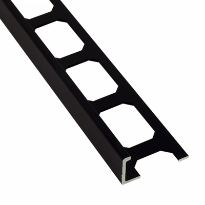 L-Shape Edge 3/8 in. Brushed Graphite Profile