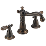 Delta Victorian Venetian Bronze 2-Handle Widespread WaterSense Bathroom Sink Faucet with Drain