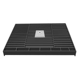 Redi Base 48 in. x 72 in. Single Threshold Shower Base with Center Drain and Polished Chrome Drain Plate - Super Arbor