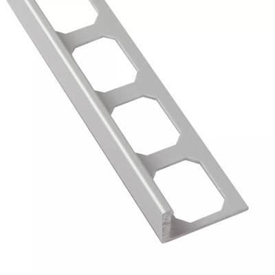 L-Shape Edge 3/8 in. Satin Anodized Aluminum Profile