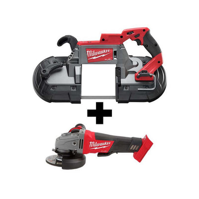 M18 FUEL 18-Volt Lithium-Ion Brushless Cordless Deep Cut Band Saw with¬† M18 FUEL 4-1/2 in./5 in. Grinder - Super Arbor