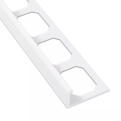 L-Shape Edge 3/8 in. Matte Brilliant White Profile