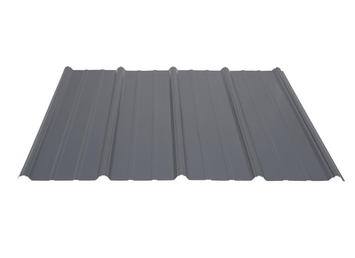 36" x 10' Charcoal Gray Pro-Rib® Steel Panel