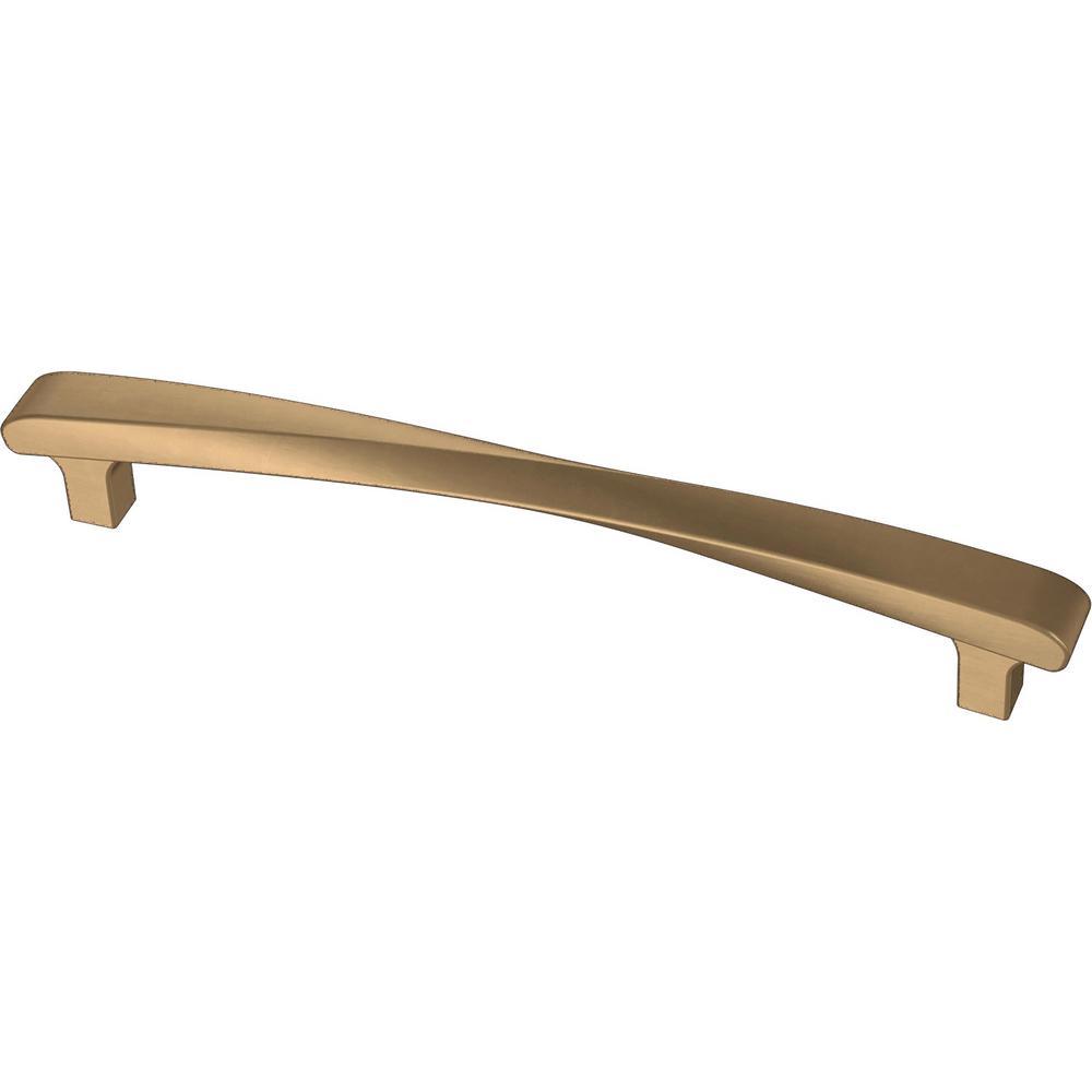 Modern Twist 5-1/16 in. (128 mm) Satin Nickel Drawer Pull - Super Arbor