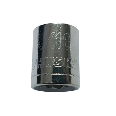 Husky 3/8 in. Drive 9/16 in. 6-Point SAE Standard Socket