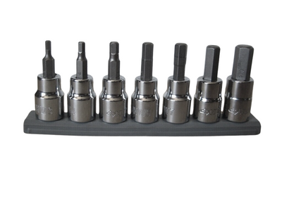 Husky 3/8 in. Drive Metric Hex Bit Socket Set (7-Piece)