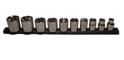 Husky 3/8 in. Drive Standard SAE Socket Set (10-Piece)