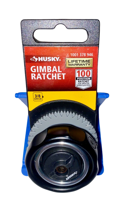 Husky 3/8 in. drive 100-Position Gimbal Palm Ratchet