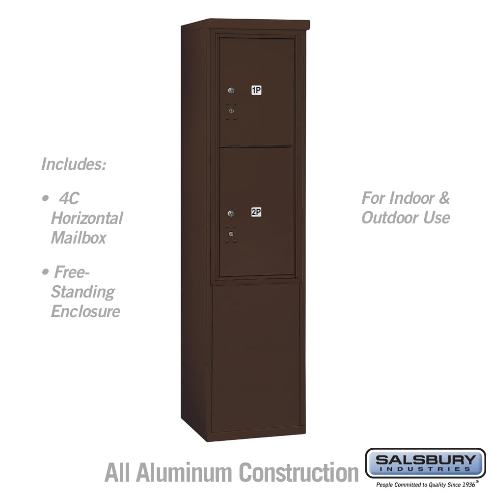 11-Door Free-Standing Parcel Locker with USPS Access in Bronze – Super ...