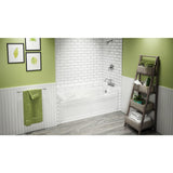 CETRA 60 in. x 32 in. Acrylic Right Drain Rectangular Alcove Whirlpool Bathtub in White - Super Arbor