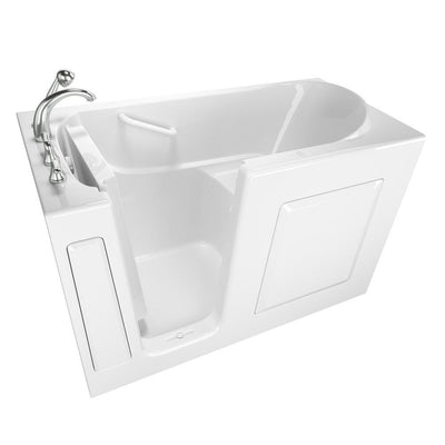 Value Series 60 in. Left Hand Walk-In Air Bath Bathtub in White - Super Arbor
