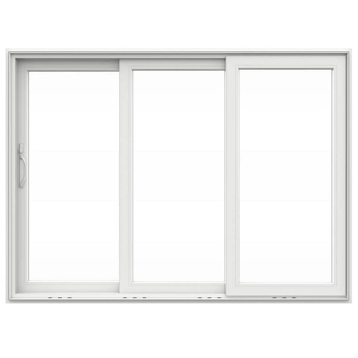 V4500 Multi-Slide 105 in. x 80 in. Left-Hand Low-E White Vinyl 3-Panel Prehung Patio Door