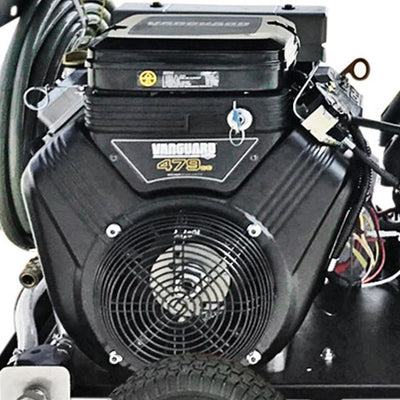 Simpson Big Brute 4000 PSI at 4.0 GPM Hot Water VANGUARD V-Twin Gas Pressure Washer with COMET Triplex Plunger Pump