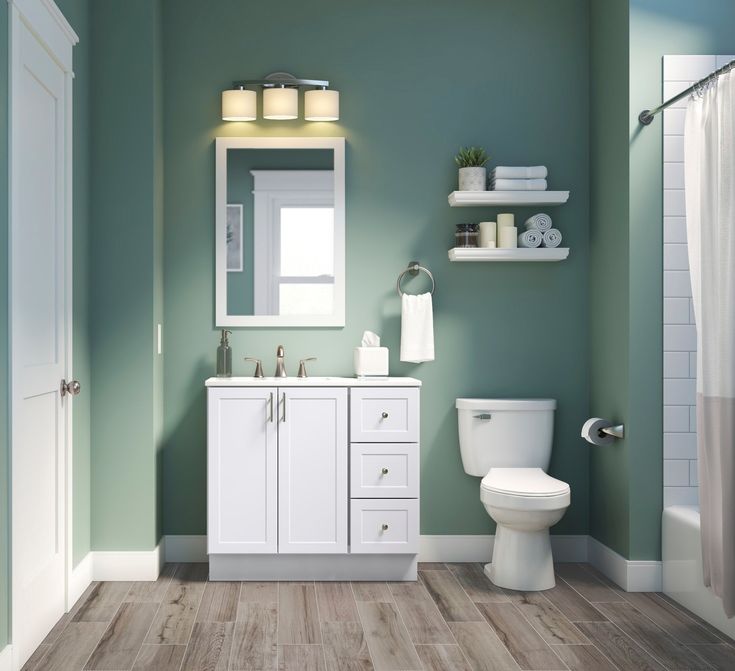 Style Selections Davies 36-in White Single Sink Bathroom Vanity with White Cultured Marble Top (Mirror Included)
