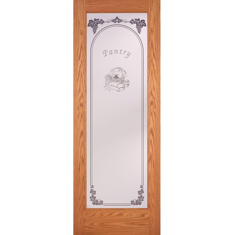 30 in. x 80 in. Pantry Smooth 1 Lite Primed MDF Interior Door Slab - Super Arbor