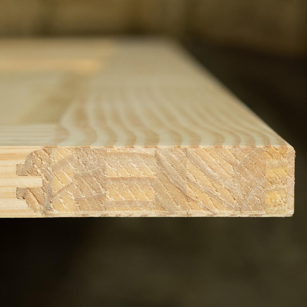24 in. x 96 in. 6-Panel Pine Unfinished Solid Core Interior Door Slab - Super Arbor
