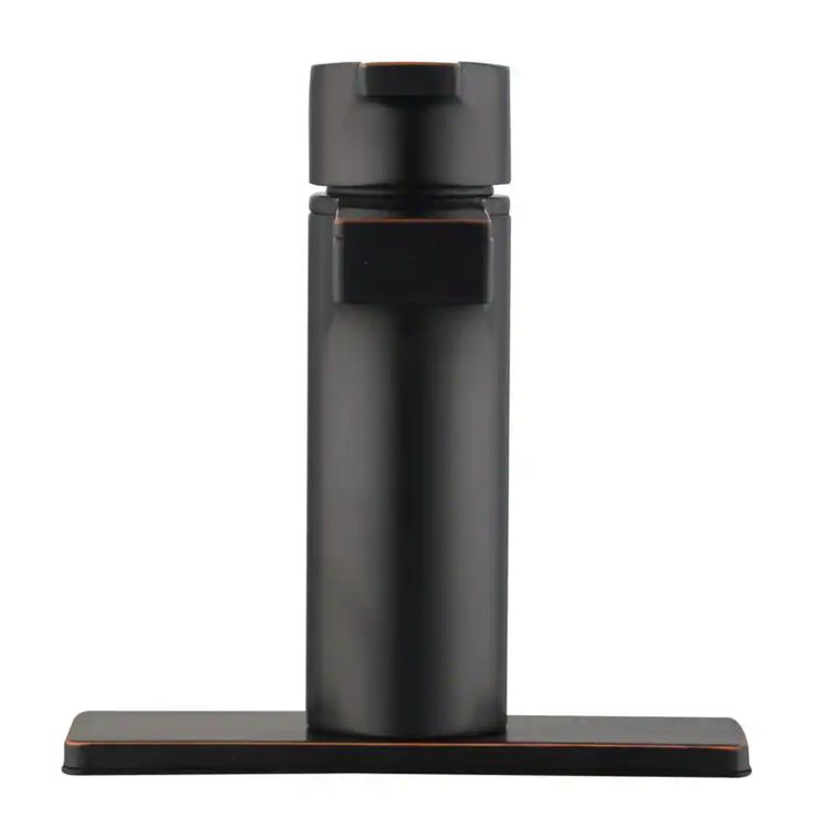 Modern Contemporary Single Hole Single-Handle Low-Arc Bathroom Faucet in Matte Black