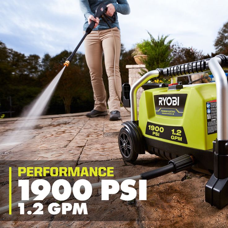 RYOBI 1900 PSI 1.2 GPM Cold Water Electric Pressure Washer – Super