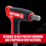 Craftsman V-Series X-Tract Technology SAE T-Handle Hex Key Set, 9 pc