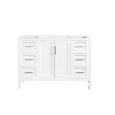 Stockham 48 in. W x 21-1/2 in. D Bathroom Vanity Cabinet Only in White - Super Arbor