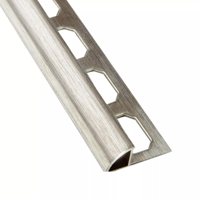 Round Edge 3/8 in. Brushed Nickel Profile