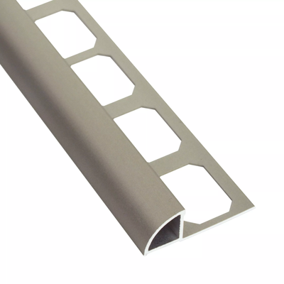 Round Edge 3/8 in. Satin Nickel Profile