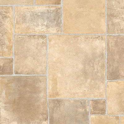 TrafficMASTER Regina Stone Neutral Residential Vinyl Sheet, Sold by 13.2 ft. Wide x Custom Length
