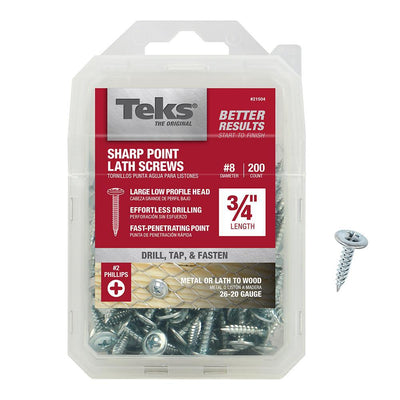 #8 x 3/4 in. Phillips Truss-Head Self-Drilling Screws (200-Pack)