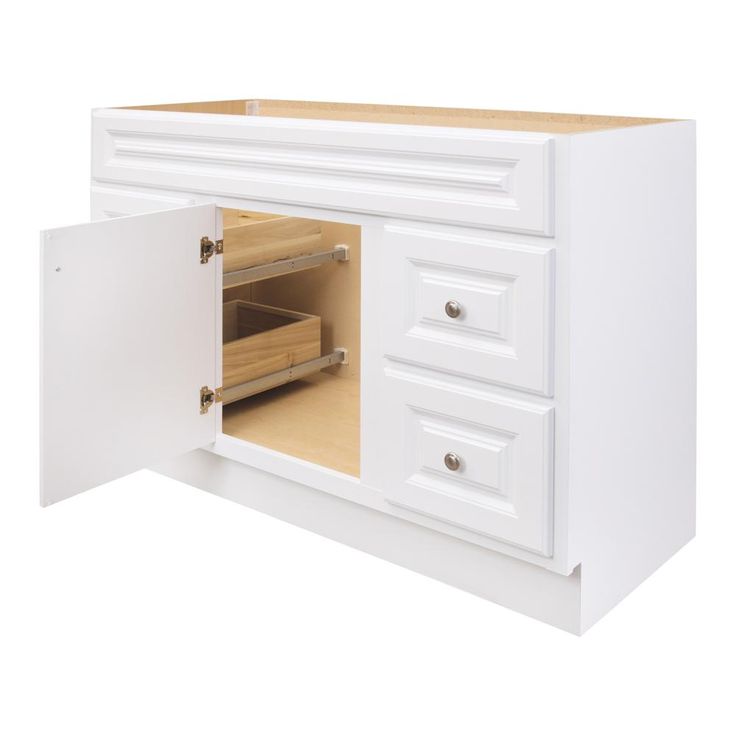 Hampton 48 in. W x 21 in. D x 33.5 in. H Bathroom Vanity Cabinet Only in White