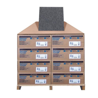 Armstrong Standard Excelon Imperial Texture Charcoal Black 12 in. x 12 in. Standard Vinyl Composition Tile (1080 sq. ft. / pallet)