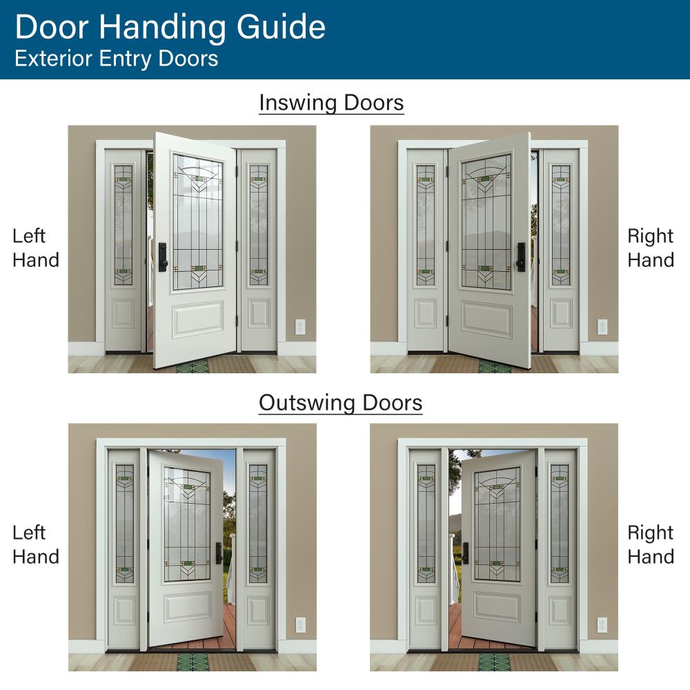 JELD-WEN 36-in x 80-in Steel Craftsman Right-Hand Outswing Primed Prehung Single Front Door
