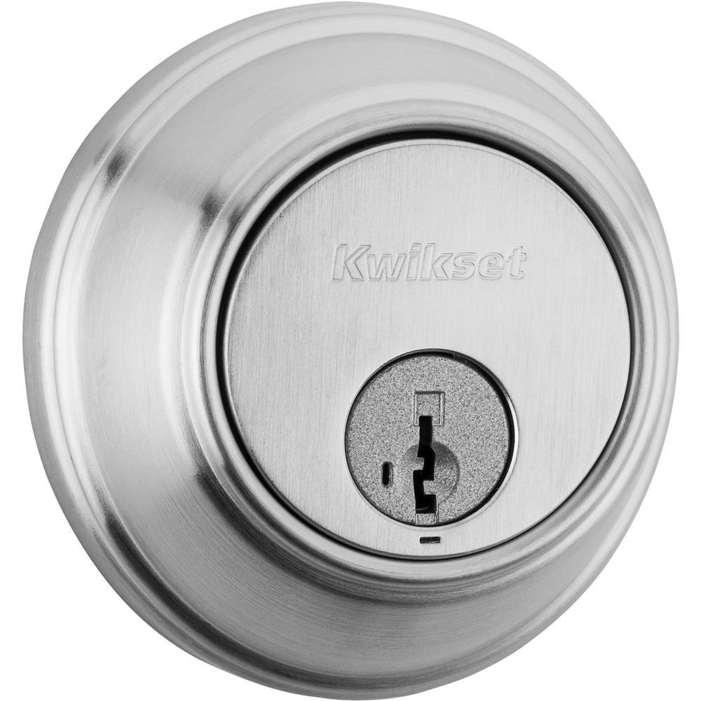 816 Series Satin Nickel Single Cylinder Key Control Deadbolt featuring SmartKey Security - Super Arbor