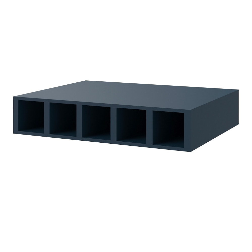 allen + roth Port 30-in W x 6-in H x 12-in D Navy Open Cube Organizer ...
