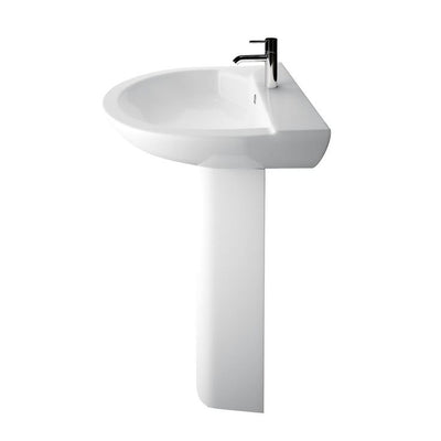 Barclay Products Anabel 555 Pedestal Combo Bathroom Sink in White