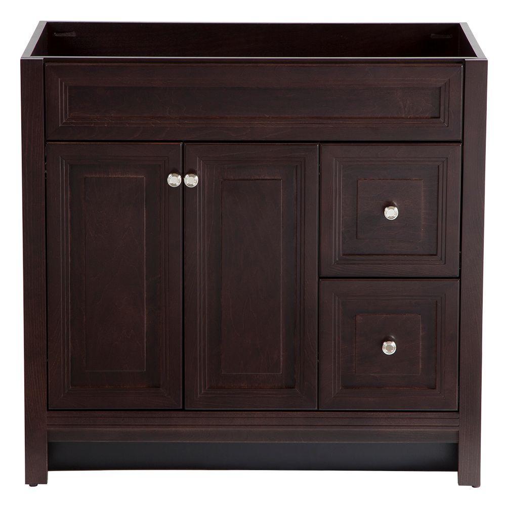 Brinkhill 48 in. W x 34 in. H x 22 in. D Bath Vanity Cabinet Only in Cognac - Super Arbor