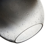 Portfolio 7.5-in H x 7-in W Smoke Ombre Tinted Glass Globe Pendant Light Shade