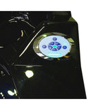 Majestic with Heater and Bluetooth 59 in. Acrylic Center Drain Corner Alcove Whirlpool Bathtub in Black - Super Arbor