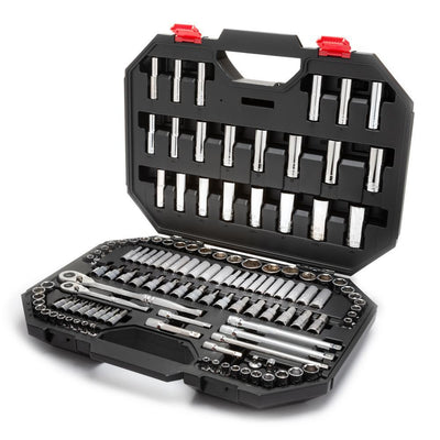 144-Position 1/4 in. and 3/8 in. Drive Mechanics Tool Set (125-Piece) - Super Arbor