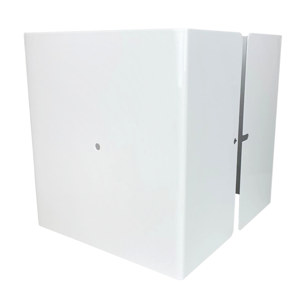 Fence Armor Pro Protection Post Guard 6-in Powder Coated White Galvani ...