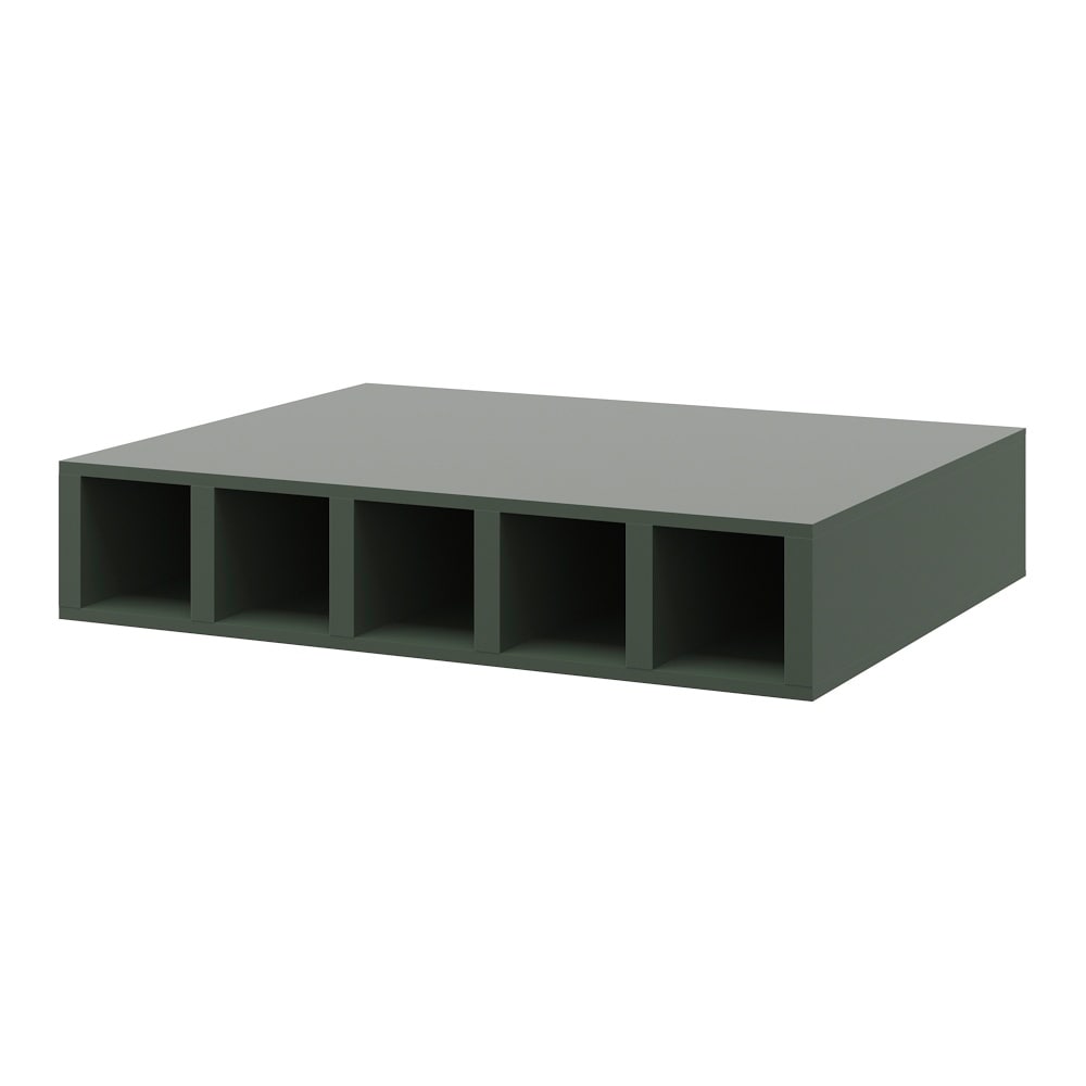 allen + roth Galway 30-in W x 6-in H x 12-in D Sage Open Cube Organize ...