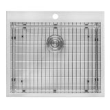 Ruvati Brushed Stainless Steel Drop-In Laundry Sink 25-inch x 22-inch