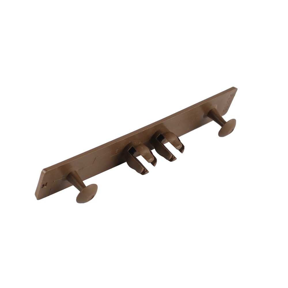 A single green leaf against a white background.