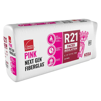 Owens Corning R-21 Kraft Faced Fiberglass Insulation Batts 5.5 in. x 23 in. x 93 in.