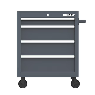 Kobalt 26.7-in W x 33-in H 4-Drawer Steel Rolling Tool Cabinet (Gray)