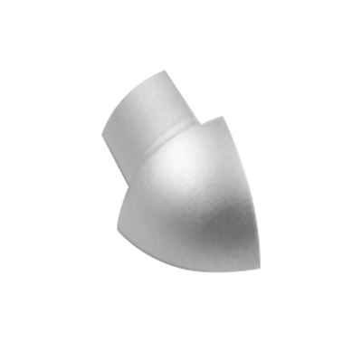 Round Edge 3/8 in. Satin Anodized Aluminum Outside Corner