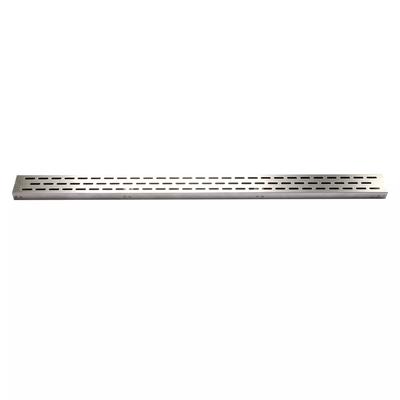 Hydro Ban 32 in. Offset Oval Brushed Steel Linear Grate