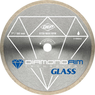 Glass Series 7 in. Wet Tile Saw Continuous Rim Diamond Blade - Super Arbor