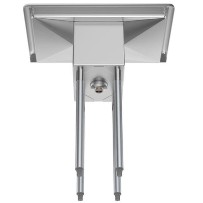 Freestanding Stainless Steel 30 in. 2-Hole Single Bowl Commercial Kitchen Sink